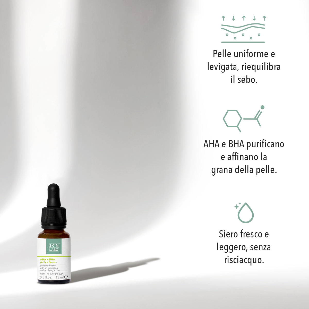 AKTYWNE SERUM Z KWASAMI AHA + BHA