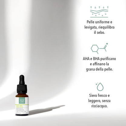 AKTYWNE SERUM Z KWASAMI AHA + BHA