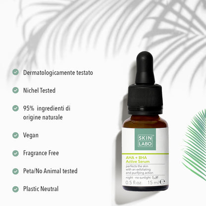 AKTYWNE SERUM Z KWASAMI AHA + BHA